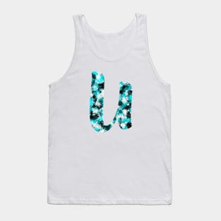 Paint Splash Letter U Tank Top